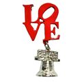 Philadelphia Love Liberty Bell Dangle Metal Fri...