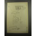 1950 Cartoon by Saul Steinberg - Opera Singer E...