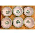 Melamine Ware 6 Pc Cereal Bowl Apple Fruit Bask...