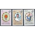 Royal Wedding - Gambia 1981 - MNH - SG 454/6