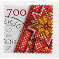 NORWAY 2001 HANDICRAFT EMBROIDERY 7.00Kr USED