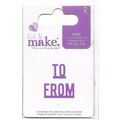 Cut & Make. To & From Die Set. 2 Pieces. Die Cu...