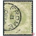 1887 SG211 1s Green Good+ Used FROME CDS Cancel