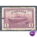 Canada 1946 SG406 $1 Purple Fine Used .