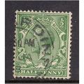 GB 1912 - 24 KGV 1/2d Green shades Wmk 100.(M476 )