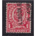 GB 1912 KGV 1d Scarlet used stamp wmk 49. (H952 )