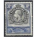 KUT 1935 SG115 30c Black & Blue Mounted Mint . . .