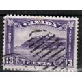 1932 Canada Sc# 201 used fine - 13c Quebec Citadel