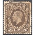 GB stamps 1934 - KGV - SG449 - 1s brown - used