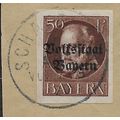 GER (BAVARIA) 1919 50pf KING LUDWIG III' (OVPT)...