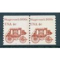 1898A 4c Stagecoach Fine MNH Dry Gum CNP Left 3...