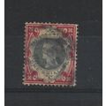 GB.SG214 1s Green and Carmine.Fine Used.Nov24d