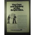 1971 3M Company Ad - Care and Feeding The Bright Idea