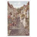 Clovelly High Street Brian Gerald Art Postcard ...