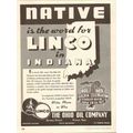 OHIO OIL COMPANY 1937 Linco Marathon Native IN ...