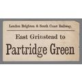 LONDON BRIGHTON & SOUTH COAST RAILWAY LUGGAGE L...