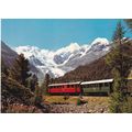 Rhatische Bahn bei Montebello Switzerland Postc...