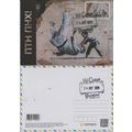 UKRAINE Maxi card Kyiv FCK PTN! Graffiti Banksy...