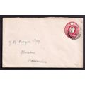Great Britain KGV 1918 1d Red Cover Embossed Po...