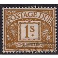 GB 1968 QE2 1/-d Ochre Postage Due Used SG D74 ...