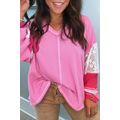 Bonbon Lace Floral Patchwork Sleeve Stitching V...