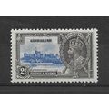 Gilbraltar.SG114 2d Ultramarine and Grey-Black....