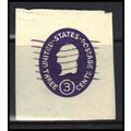 Used U534 3c George Washington Very Fine Cut Sq...