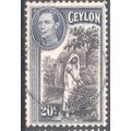 Ceylon stamps 1938 - SG391 - 20c Plucking Tea K...