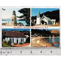 1990 postcard Akaroa, Banks Peninsula, N.Z.