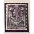 Northern Rhodesia KGV 1925 5s Slate Grey & Viol...