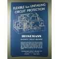 1943 Heinemann Magnetic Circuit Breakers Ad - Flexible but unfailing circuit
