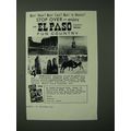 1960 El Paso Texas Ad - Goin' West? Goin' East?...