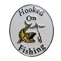 Hooked On Fishing Fish On Hook Rod Fisherman 30...