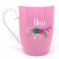 Ann Mug Pink Floral Fine China 11.5 CM Ceramic ...