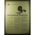 1960 Outboard Marine Ad - Power Modernizes outdoor living