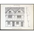 HALF TIMBERED HOUSE, AT LUDLOW, SHROPSHIRE 1890...