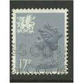 Wales GB 1986 17p Grey Blue Machin Type 2 SG W4...
