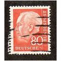 GER 1954 80pf ' PRES. HEUSS' FINE USED (EBID30-...