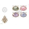 LIECHTENSTEIN 1977 CASTLES SET OF 4 FIRST DAY C...