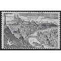 Mi 898: 10 Kč black-blue Cities Seen from a Bir...