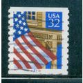 Used 2913 32c U.S. Flag Over Porch Fine CNS 333...