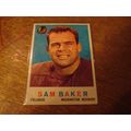 1959 Topps, SAM BAKER, #175, Washington Redskins