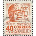 MEXICO, Head Tabasco, red 1950, 40c, #6