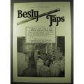 1922 Besly Taps Ad - Doesn't Take Long To Tap a...