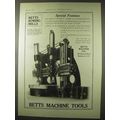 1922 Betts Machine Tools Ad - Boring Mills