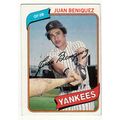 1980 Topps baseball card 114 Juan Beniquez - Ya...