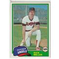 1981 Topps baseball card 239 Rick Miller - Angels