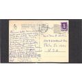Used Postcard Isreal Stamp CV02870
