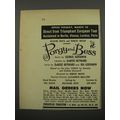 1953 Porgy & Bess Play Advertisement - Opens Tuesday, March 10