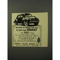 1953 Renault Car Ad - See more of Europe for less in your own Renault